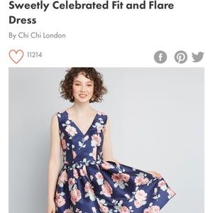 ModCloth Floral Dress